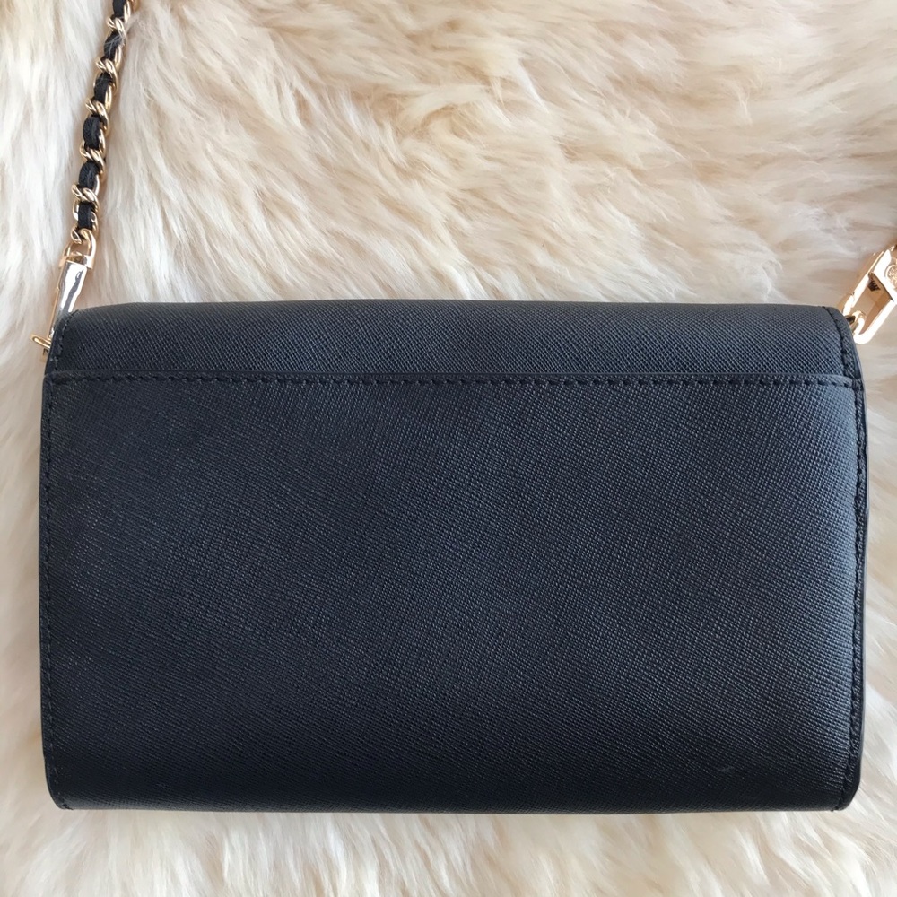 Tory Burch Black ROBINSON CHAIN WALLET - Picture 5 of 9